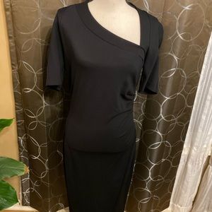 Escada Black Form Fitting Dress
